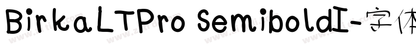 BirkaLTPro SemiboldI字体转换
